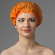 Шапочка «Шарлотка» медицинская Спанбонд  Оранжевый, 50 шт/упк