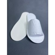 Тапочки махровые Т-5030, Белый, 42, открытый мыс, ЭВА, 25 пар/уп, флоу-пак