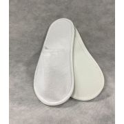 Тапочки махровые Т-5030, Белый, 42, закрытый мыс, ЭВА, 25 пар/уп, флоу-пак