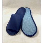 Тапочки Т-115 Темно-синий, размер 43-44, открытый мыс, 25 пар/уп, флоу-пак