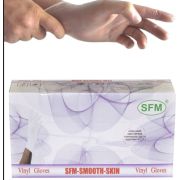 Перчатки SFM  виниловые 50 пар/упк 50 пар/упк, прозрачный, Винил, XL
