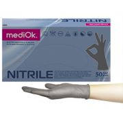 A40PEP-1-L Перчатки диагностические mediOk нитриловые, неопудренные, нестерильные, L