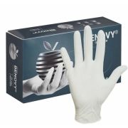 Перчатки нитриловые  Benovy 50 шт/упк, Белый, М, Нитрил