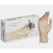 Перчатки виниловые Benovy 50 пар/упк, Прозрачный, S, Винил
